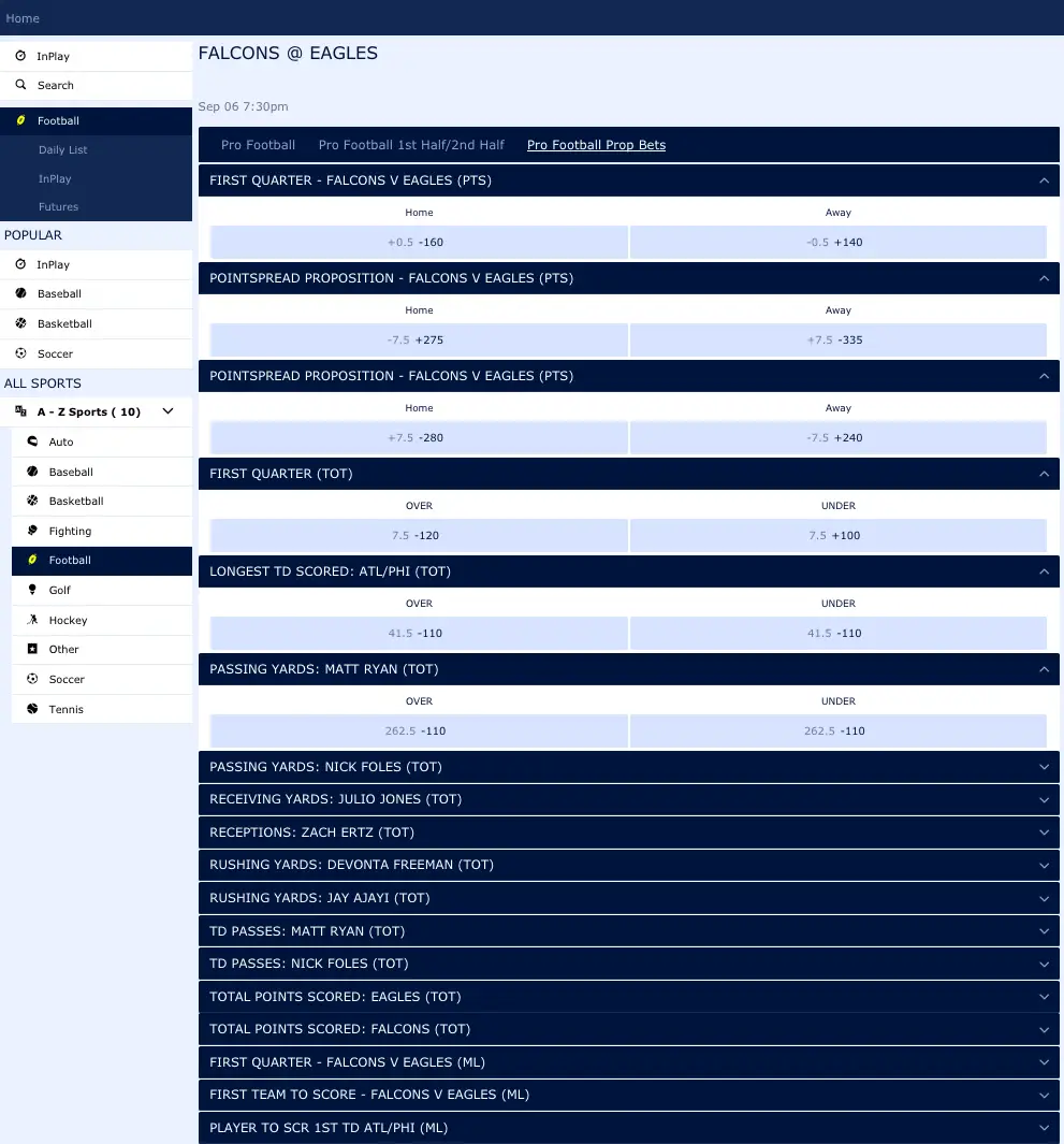 William Hill NFL betting