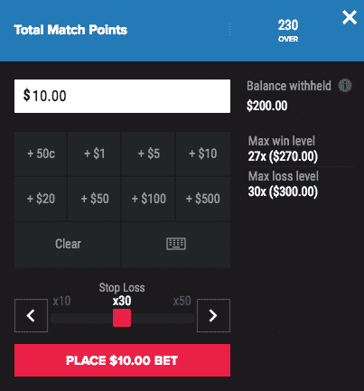 PointsBet wager PointsBet wager