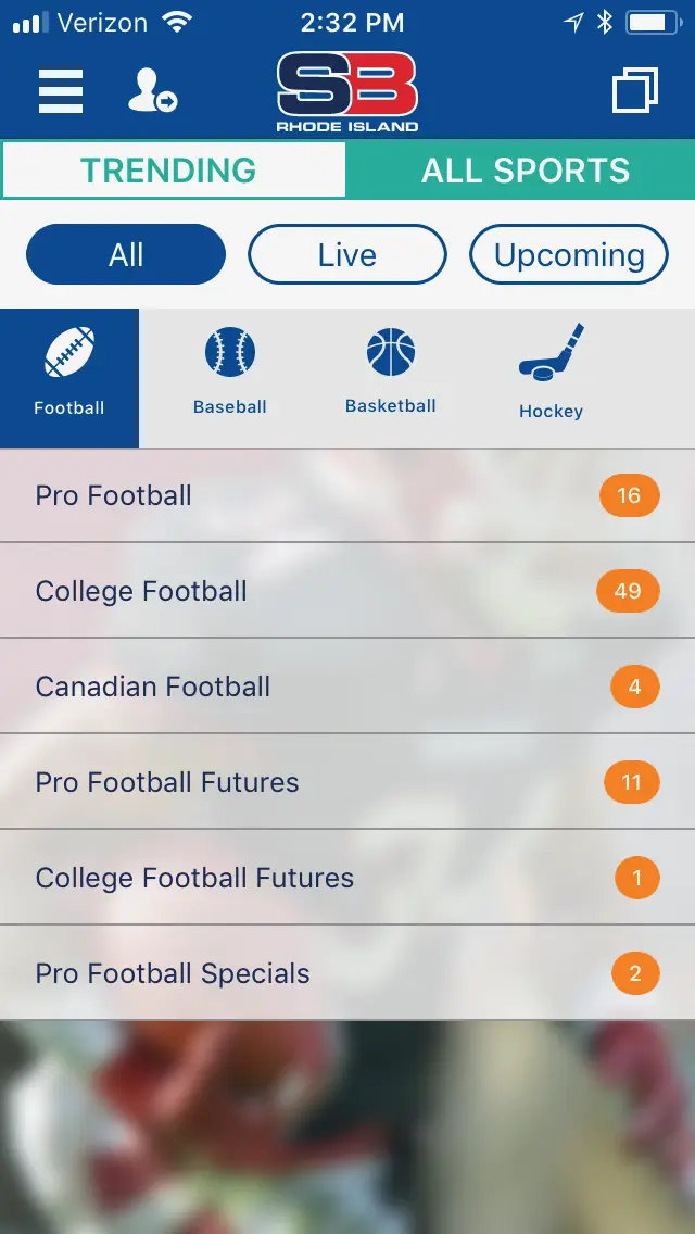 Sportsbook RI mobile 2