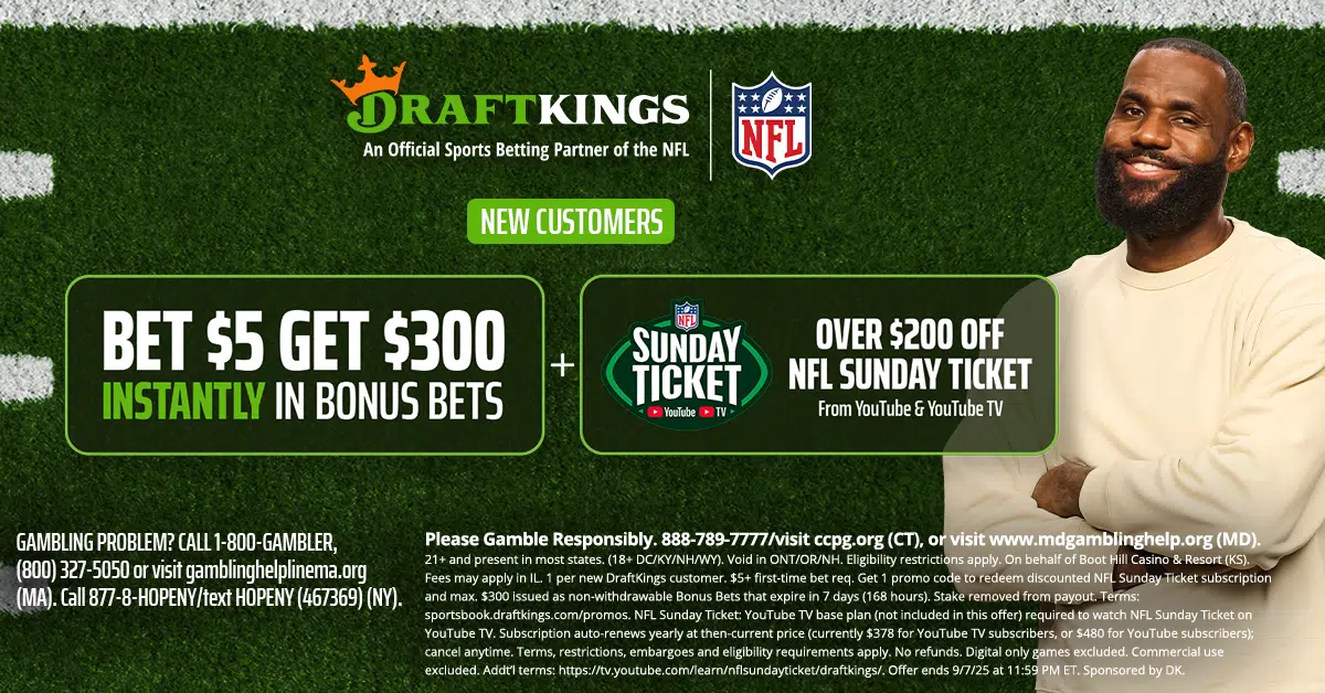 DraftKings Sportsbook bonus 2025 NFL season