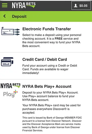 NYRA Bets mobile app 3 NYRA Bets mobile app 3