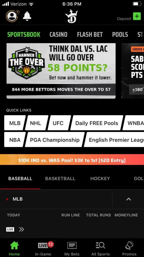 DraftKings Sportsbook 1