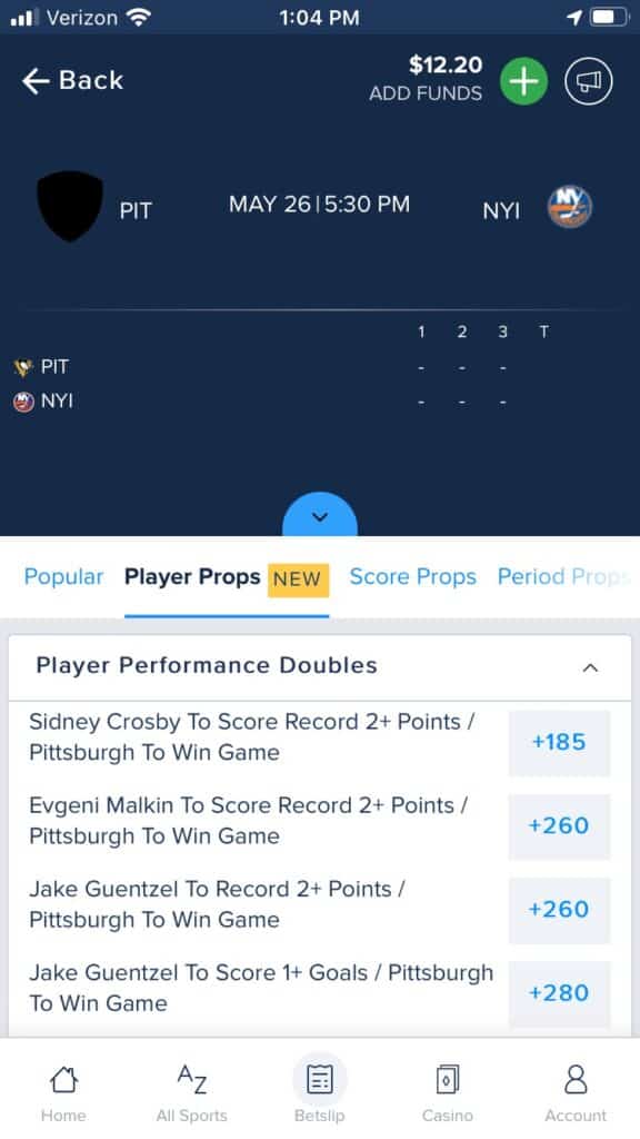 FanDuel Sportsbook mobile app 2