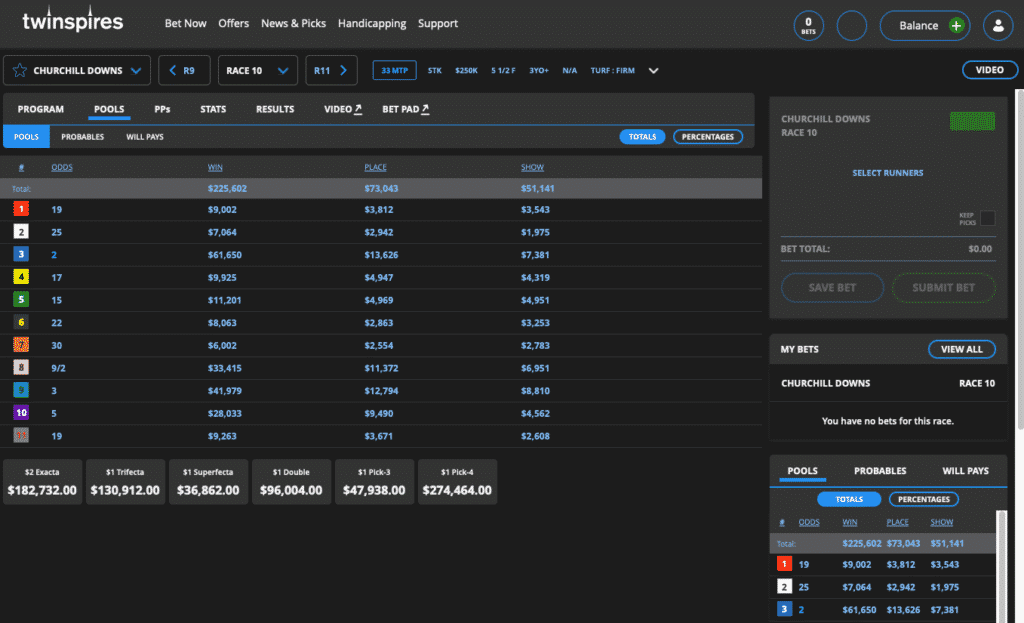 TwinSpires racebook 2