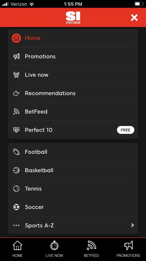 SI Sportsbook app 3