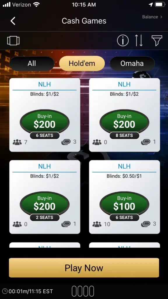 BetMGM Poker app 2