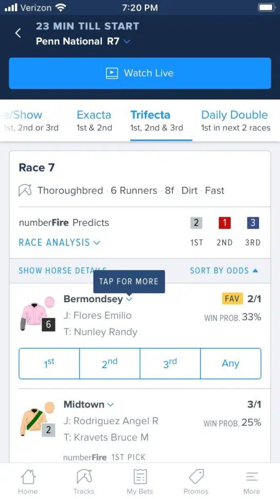 FanDuel Racing app 2