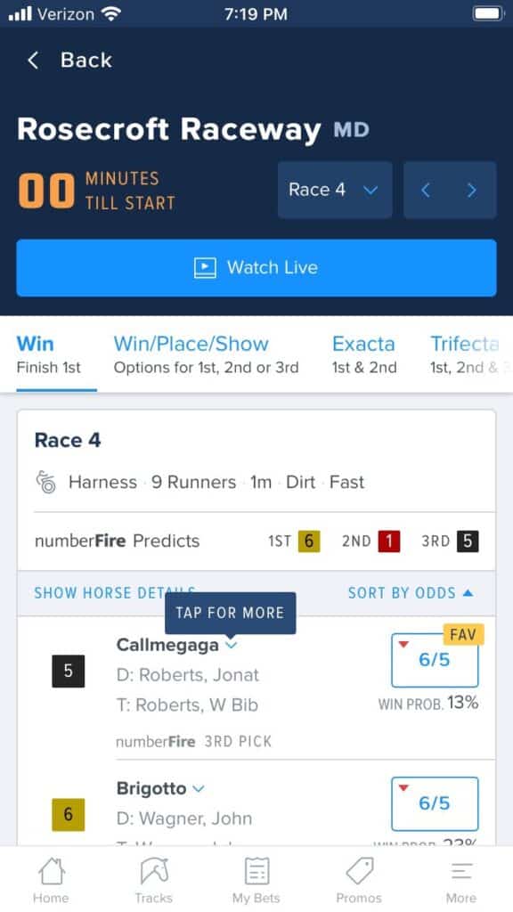 FanDuel Racing app 3