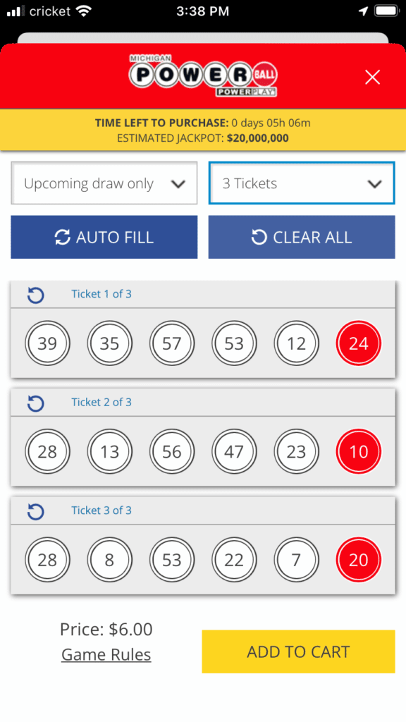 Michigan Lottery app 2