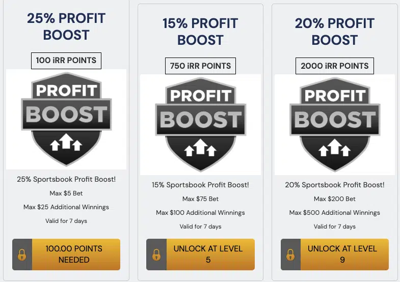 BetRivers Rewards profit boosts