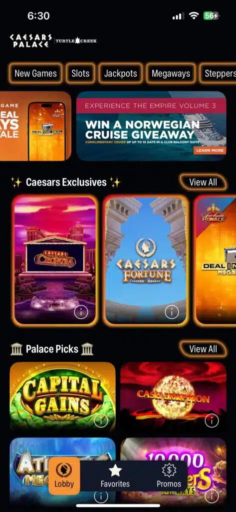 Caesars Palace Online Casino app 1