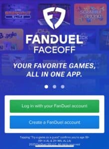 FanDuel Faceoff registration