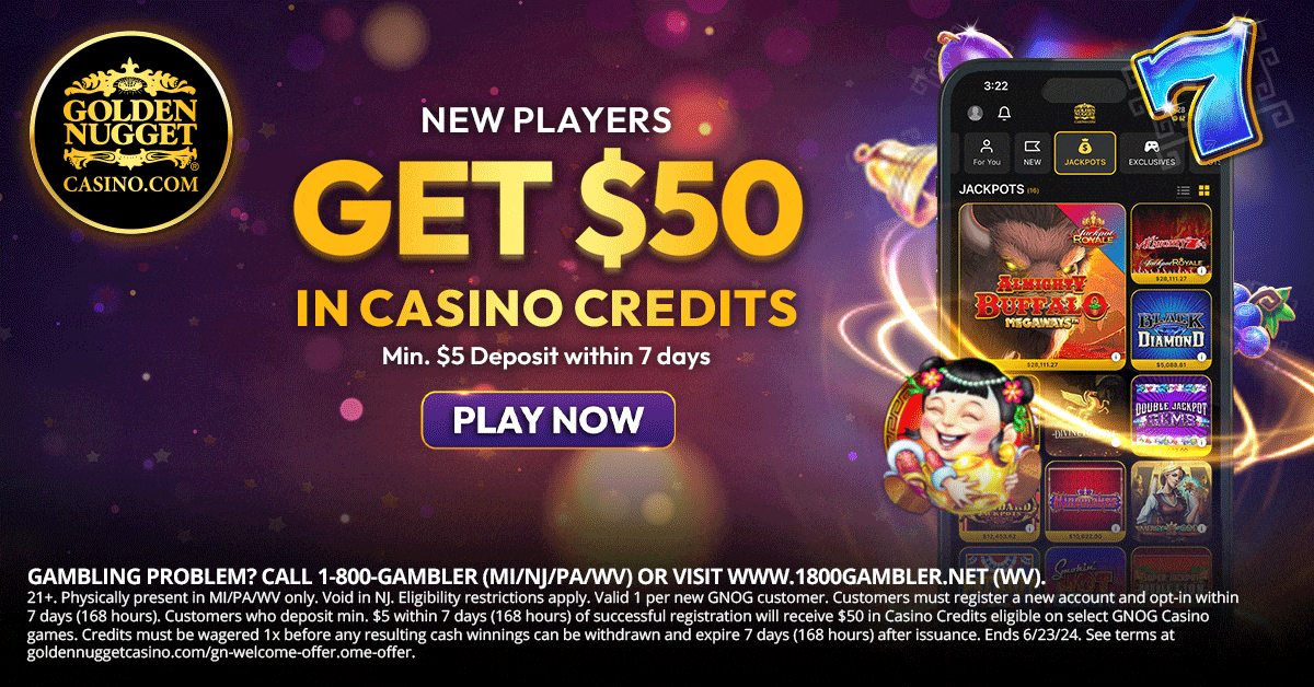 Golden Nugget Casino bonus