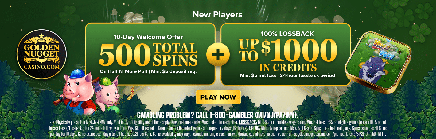 Golden Nugget Casino bonus