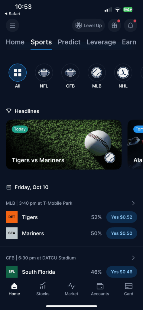 Crypto.com Prediction Markets app Crypto.com Prediction Markets app