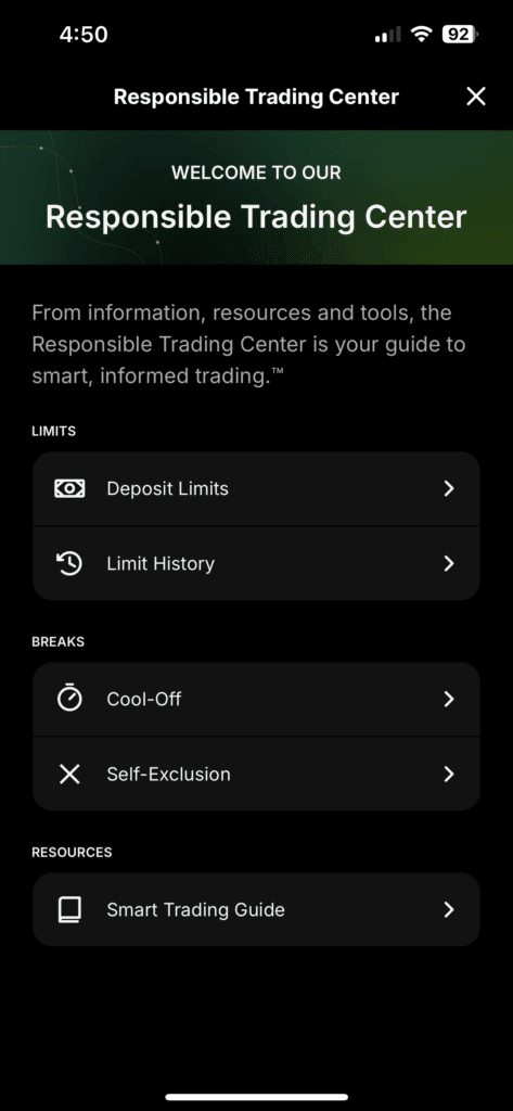 DraftKings Predictions trading