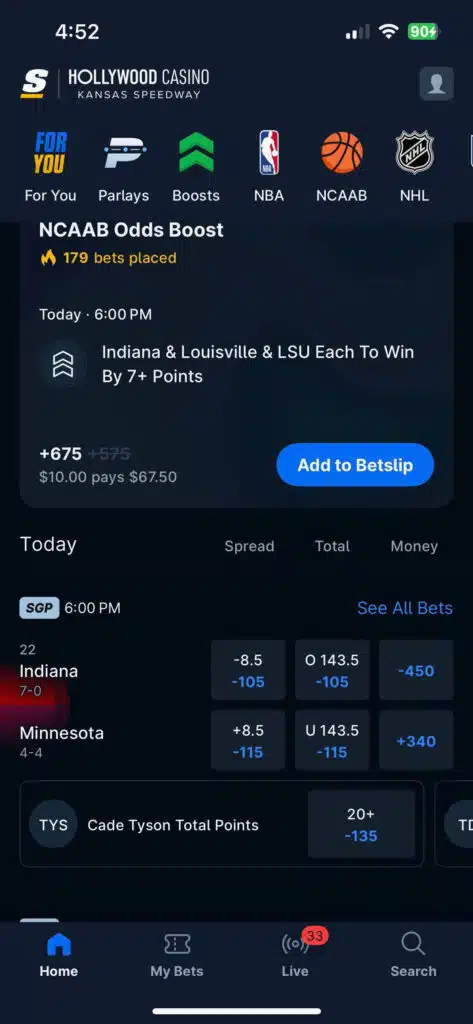 theScore betting app