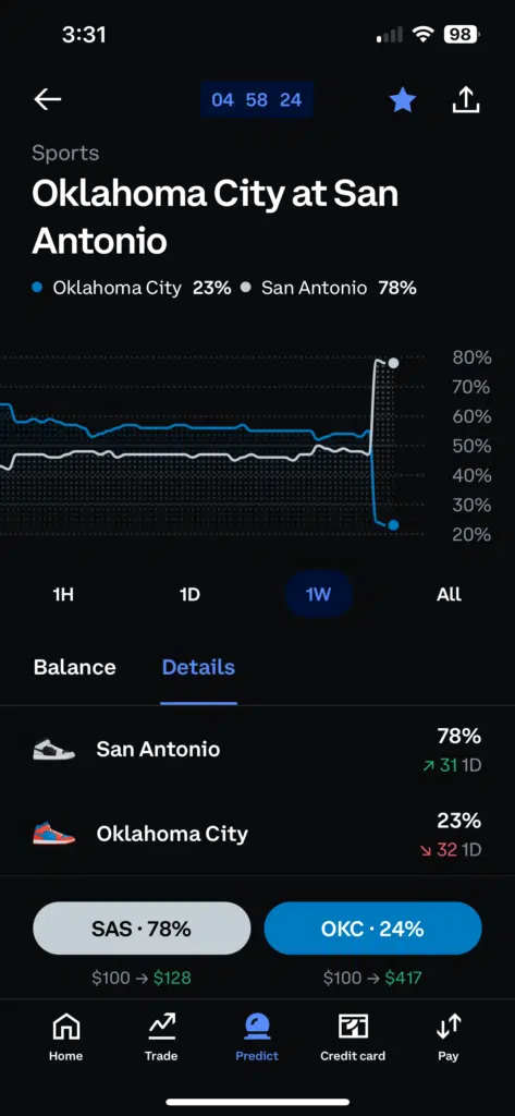 Coinbase prediction markets app