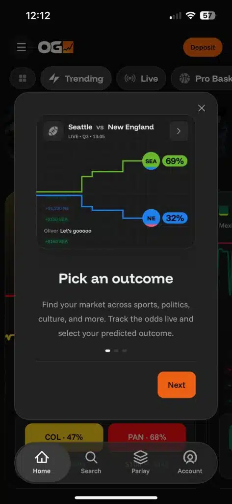 OG prediction markets app OG prediction markets app