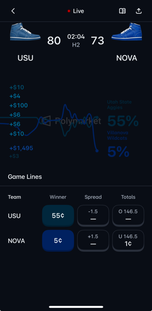 Polymarket US app Polymarket US app