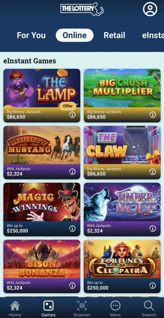 Mass Lottery Online games